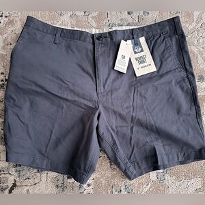 NWT bluish-gray cotton twill Dockers Size 42 shorts with 8” inseam.